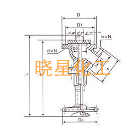 搪玻璃閥門(mén)-上展放料閥